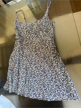 TWO Old Navy linen blend sundresses w smocked back, adjustable straps